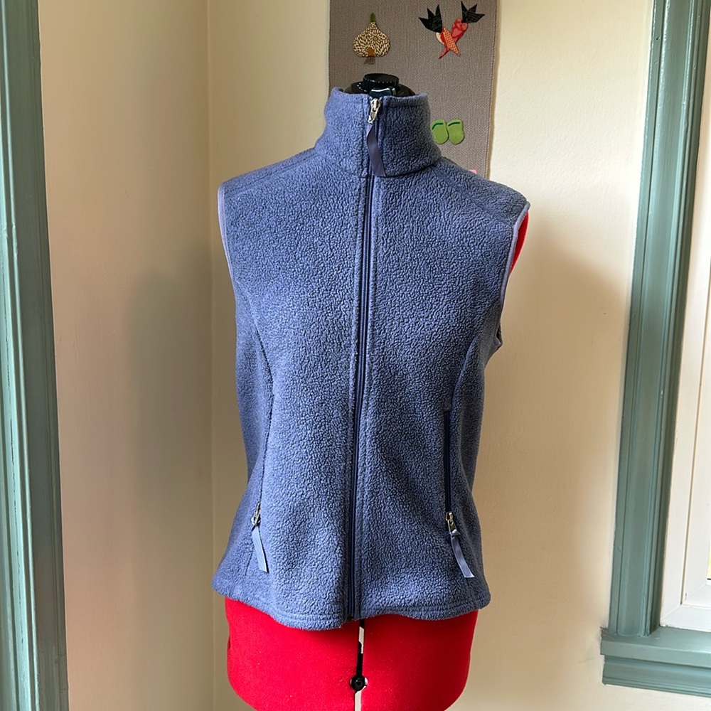 Patagonia Vintage Synchilla Periwinkle Purple Fleece Zip Down Vest